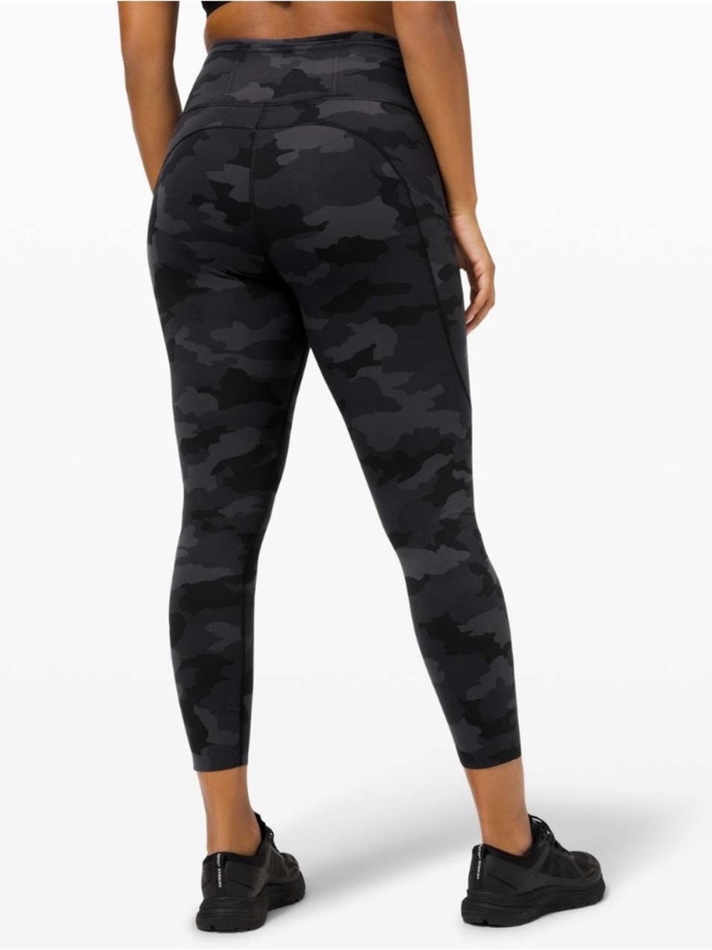 lululemon athletica Fast & Free 25” High-Rise Black Camo Leggings